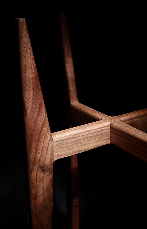 24" Solid Walnut Indoor Plant Stand