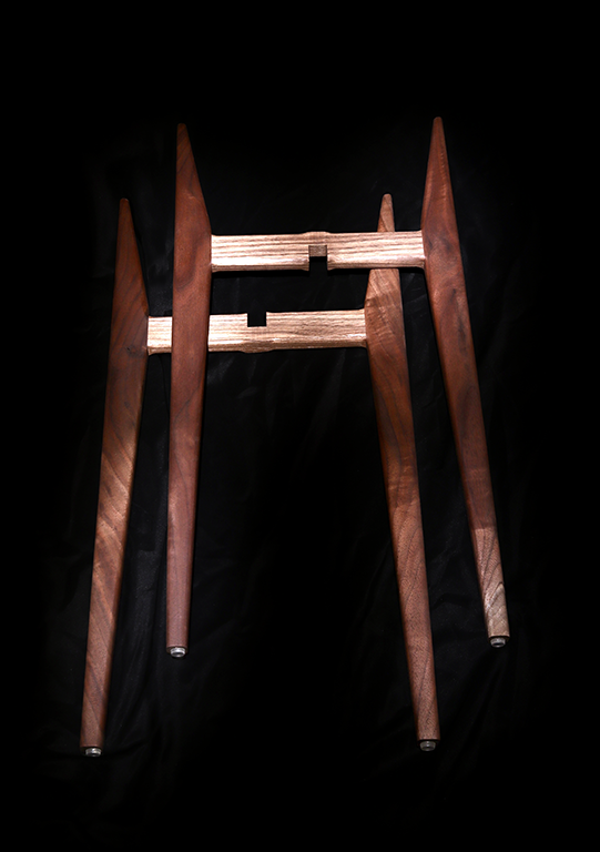 24" Solid Walnut Indoor Plant Stand