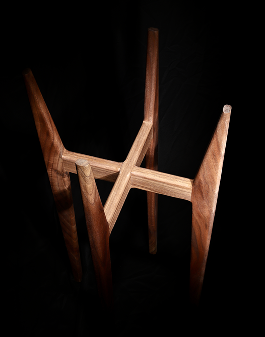 24" Solid Walnut Indoor Plant Stand